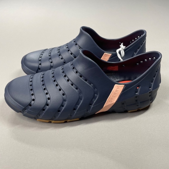 NEW Sperry Shoes Womens 8 blue water strider rubber slip on outdoor kayak boat - Picture 4 of 10